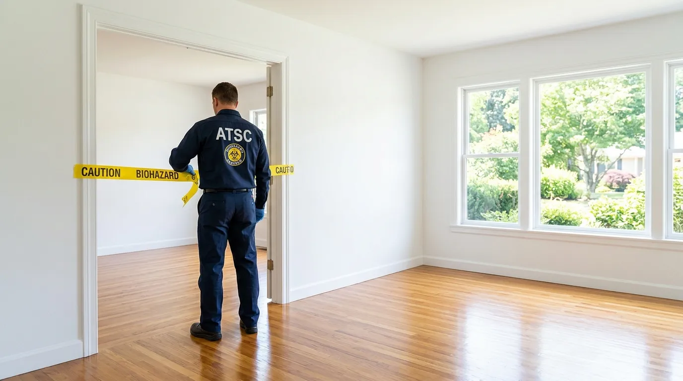 Certified biohazard cleanup crew performing Crime Scene Cleanup in North Springfield